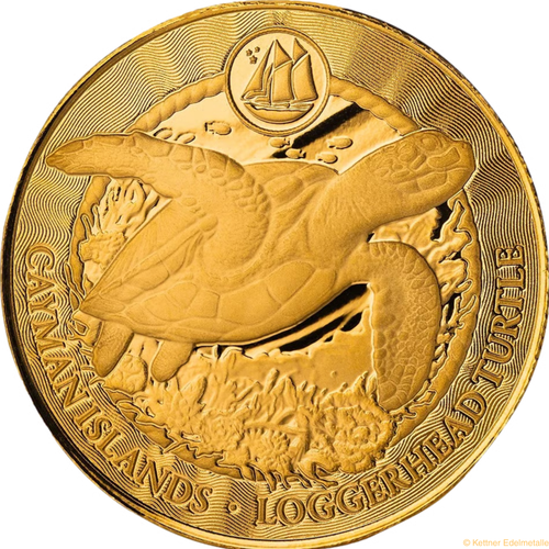 1/10 Unze Gold Cayman Islands Schildkröte 2025 (Auflage: 1.000)